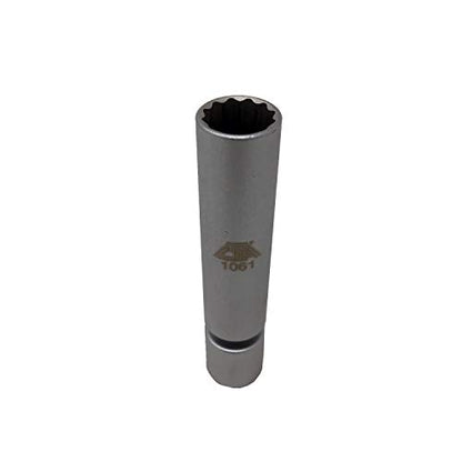 CTA Tools 1061 Spark Plug Socket with Swivel (14mm x 12 Pt) - size: 14mm Short