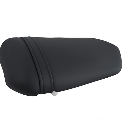 Rear Passenger Pillion Seat Compatible with Yamaha YZF R1 2004 2005 2006 - Black Leather Sportbike Cushion Replacement for Motorcycle Tail Section - size: Yamaha R1 04-06