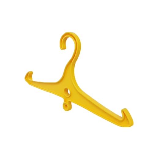 Scuba Choice Wetsuit & Drysuit Hanger – Heavy-Duty Hanger for BCD, Wetsuits & Scuba Gear Storage, Drying & Organization - color: Yellow (Wide-shoulder+anti-slip)
