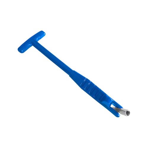 Car Tire Valve Stem Puller, Valve Stem Removal Tool, No Scratch High Tensile Strength Valves Lever Tool, Auto Tire Repair Replacement Accessories Fit for Most SUV Motorcycle Truck (Blue)