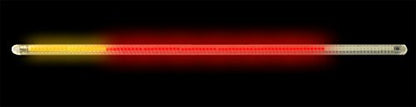 Radiantz Motorcycle Light Strip - Red LED Tail Light with Sequential Turn Signals - 8.2 Inches, 12V, 1 Piece