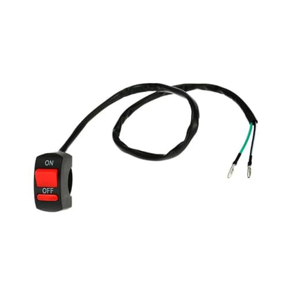 Emergency Hazard Headlight for Motorcycle ATV Bike - Handlebar Light with ON/Off Button