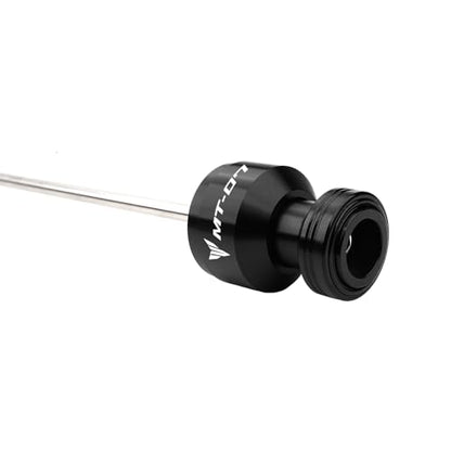 Compatible with MT07 MT 07 MT-07 FZ07 2014-2024 2025 2026 Motorcycle Rear Wheel Axle Crash Protector Swingarm Spools Slider Stand Screws Accessories (Black) - color: Black