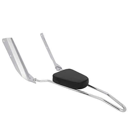 Passenger Backrest Pad Tall Sissy Bar for Honda VTX 1300 1800 VTX1300 VTX1800 N R S T 2002-2009, Chrome