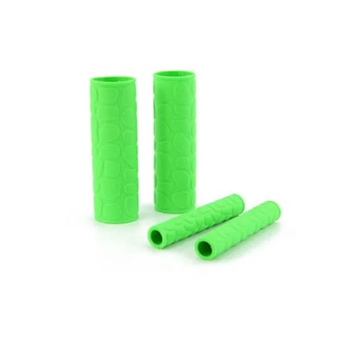 Non-Slip Rubber Grip Glove Motorcycle Handle Cover Universal Heat Shrinkable Grip Cover Sleeve Handlebar Covers Accessories Handlebars Grips - color: Green