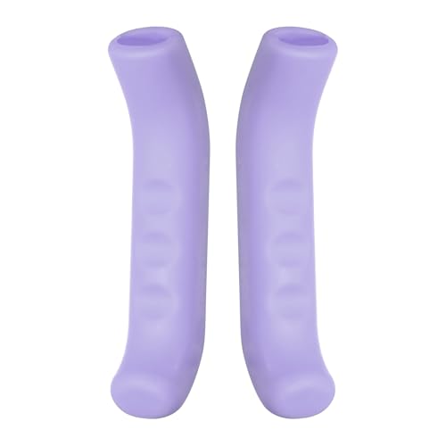 HARFINGTON 1 Pair Bike Brake Lever Cover Silicone Anti-Slip Purple | Brake Lever Grip Protector Handle Protection Covers Sleeve for Mountain Road Bike Cycling - color: Purple