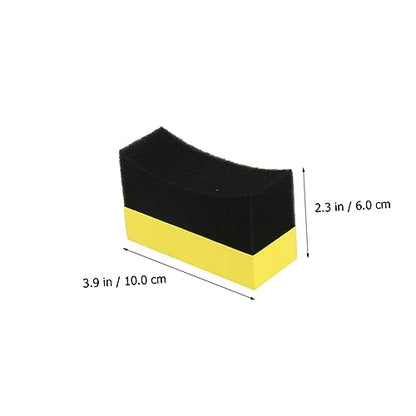 Zerodeko 2pcs Car Cleaning Sponge Durable High Absorbency Scratch Tire Dressing Applicator Pads for Polishing and Detailing for Cars Trucks and Motorcycles