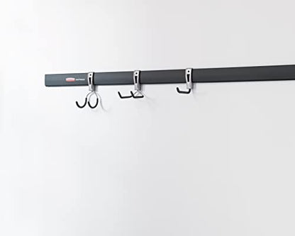 Rubbermaid FastTrack Compact Hook for Garage Organization, Soft Grip, Ideal For Cords/Ropes/Small Hoses/Camping Chairs - size: 1 Count (Pack of 1), style: Compact Hook