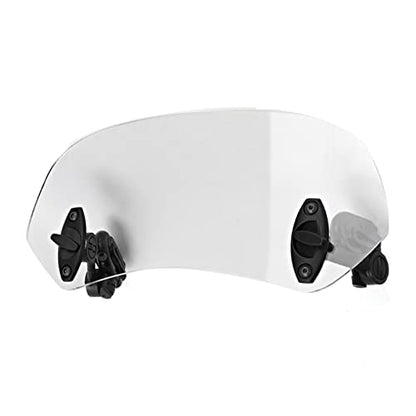 Aramox Motorcycle Windshield, Adjustable Clip On Wind Deflector, 11 Inch Windscreen Accessories