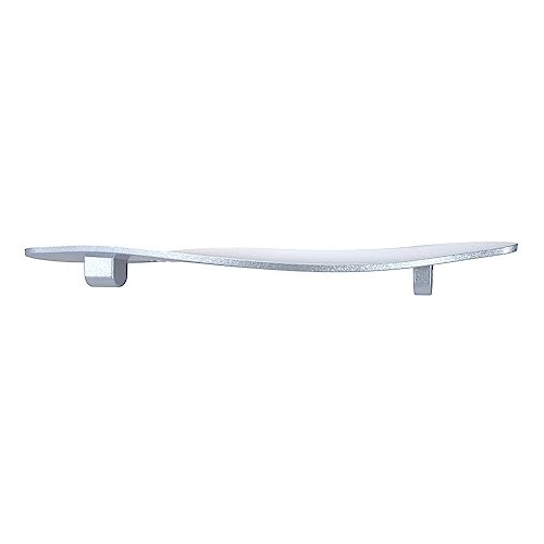 Advanblack Atlas Silver Metallic Side Wings Air Deflectors, Fairing Side Wing Windshield, Fairing Side Shield, Adjustable Wind Deflectors, Compatible for Harley Touring Street Electra Glide 2014-2023 - color: Atlas Silver