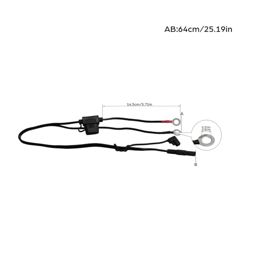 TCMT Battery Cable Terminal Cord Connector Harness Charger Fit For Harley