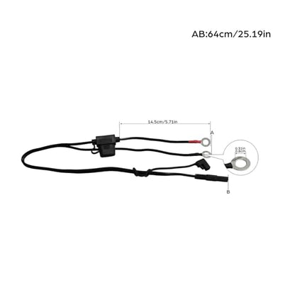 TCMT Battery Cable Terminal Cord Connector Harness Charger Fit For Harley