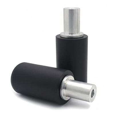 XKMT- Black Universal 10mm 45 * 115mm Motorcycle Frame Sliders Crash Protector Compatible With Yamah Hon [P/N: XH6014-019-BK] - color: Black