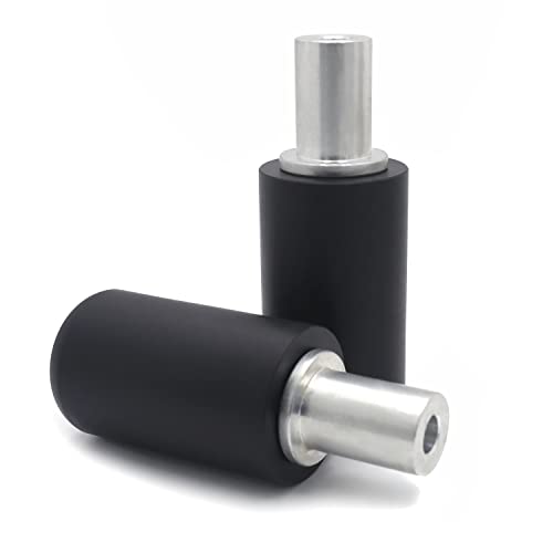 XKMT- Black Universal 10mm 45 * 115mm Motorcycle Frame Sliders Crash Protector Compatible With Yamah Hon [P/N: XH6014-019-BK] - color: Black