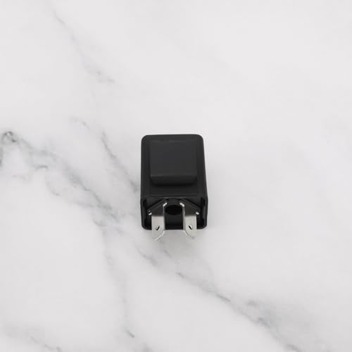 2Pcs 12V Flasher Relay 2 Pin Motorcycle Flasher Relay Led Indicator Relay Audible Beeping Turn Signal Relay for Motorcycle, 0.1-150W Load Capacity