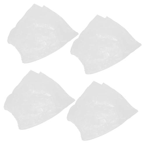 Disposable Waterproof Motorcycle Cover 4-Pack Clear Plastic Bike Protective Covers for Outdoor All-Weather Use 90.55X47.24X19.68In - size: L