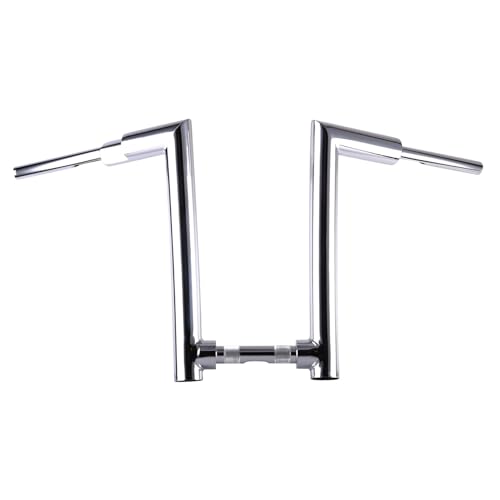 Chrome 2" Fat 16” Rise Hulkz Handlebar Fit For Harley Softail Sportster XL Dyna Road King models 2000-Later, Require 1-1/4" Clamp - color: Chrome, size: 16" Rise