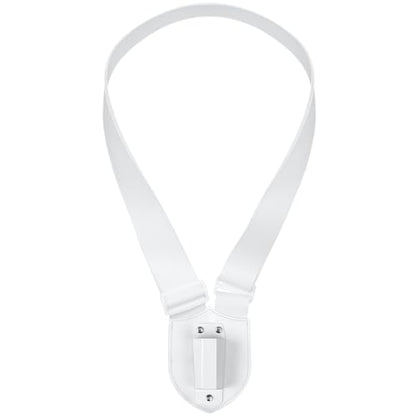 Jecery Single Strap Parade Flag Carrier Parade Harness Color Guard Flag Pole Holder Nylon Sling Carrying Belt for Parades(White) - color: White, style: Single Strap