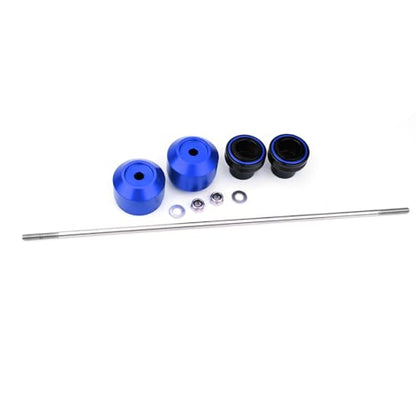 Compatible with MT07 MT 07 MT-07 FZ07 2014-2024 2025 2026 Motorcycle Rear Wheel Axle Crash Protector Swingarm Spools Slider Stand Screws Accessories (Blue) - color: Blue