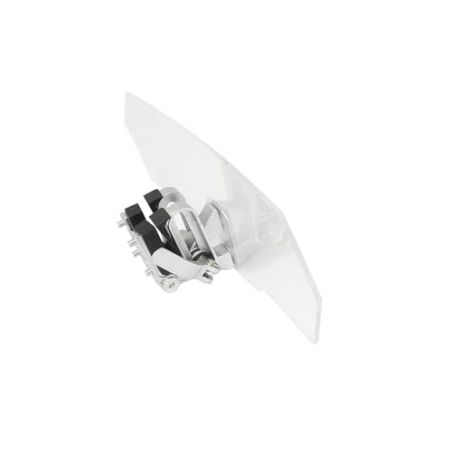 Windshield Deflectors Universal Motorcycle Risen Clip On Windscreen Windshield Extension Spoiler Air Deflector for R1200GS Windshield - color: Clear