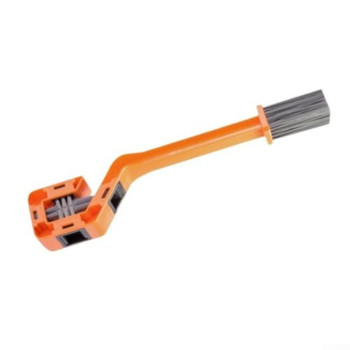 Bicycle Chain Cleaning Brush, Fully Enclosed Chain Scrubber Tool for Road Mountain Bike & Motorcycle Maintenance, ABS Cleaner with Soft Bristles for Deep Cleaning(灰色)