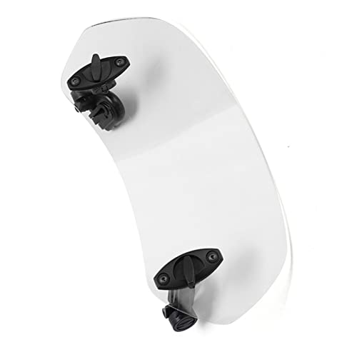 Aramox Motorcycle Windshield, Adjustable Clip On Wind Deflector, 11 Inch Windscreen Accessories