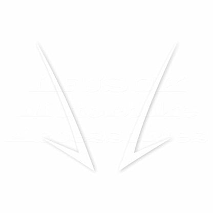 Motorcycle Front Fairing Reflective Sticker Decals,White | Compatible with Yamaha YZF R25 R3 2019-2022 - color: White