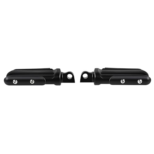 Motorcycle Mini Floorboards Foot Pegs Mattle Black - Compatible with Harley Touring Road King Street Glide Softail Dyna Sportster XL883 XL1200 - Wide Male Mount Footrests Pedals - color: Matte Black#4
