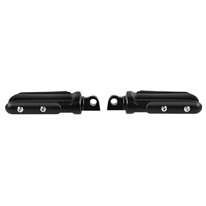 Motorcycle Mini Floorboards Foot Pegs Mattle Black - Compatible with Harley Touring Road King Street Glide Softail Dyna Sportster XL883 XL1200 - Wide Male Mount Footrests Pedals - color: Matte Black#4