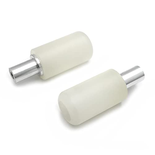 XKMT- White Universal 10mm 45 * 115mm Motorcycle Frame Sliders Crash Protector Compatible With Suzuk [P/N: XH6014-019-WHITE] - color: White