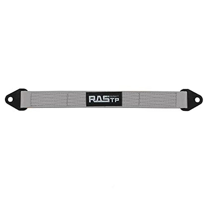 RASTP Limit Strap, Premium Quad Wrap Limit Strap Car Hauler Axle Straps Truck Wrecker Wheel Tie Down Strap with 10,000 Lb Webbing Strength (20 Inch, Gray) - color: Gray, size: 20 Inch