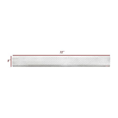 Extreme Max 3005.9065 Hinged Aluminum Trailer Door Slider Plate - 72" x 9" - size: 72" x 9"