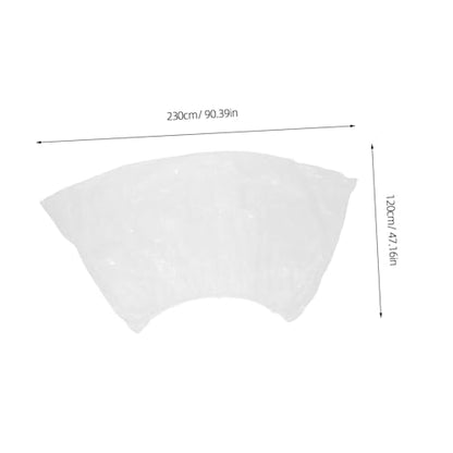 Disposable Waterproof Motorcycle Cover 4-Pack Clear Plastic Bike Protective Covers for Outdoor All-Weather Use 90.55X47.24X19.68In - size: L