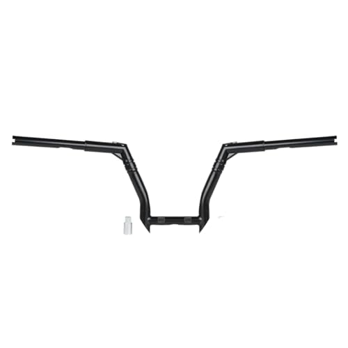 CUSTOM CHROME CCI 10" Rise 1-1/4" Fat Bamboo Ape Hanger Handlebar Fit For Harley Dyna Fat Bob 2008-2017 Low Rider 2016-2017 Street Bob 2007-2017 Wide Glide EFI 2004-2006 - size: 10" Risers