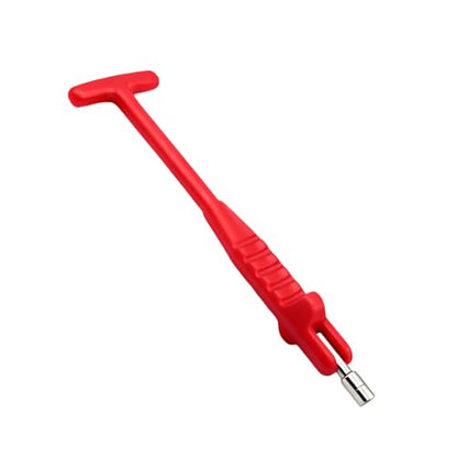 Car Tire Valve Stem Puller/Installer Tool with T Handle, No Scratch Car Valve Stem Remover Extender Adapter Replacement, Universal Car Tire Valve Stem Removal and Installation Repair Tool(Red) - color: Red