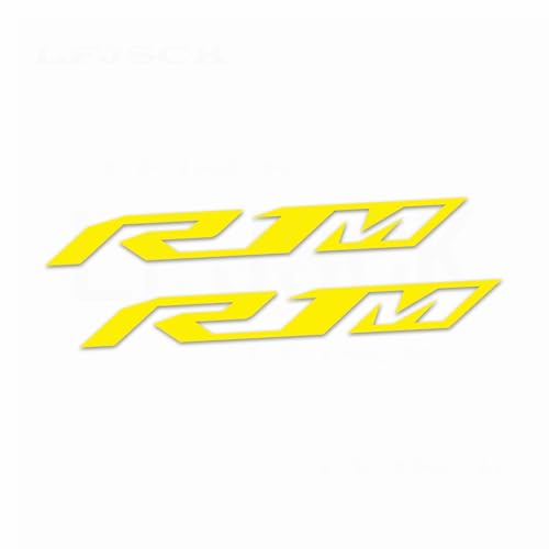 Motorcycle Reflective Fairing Stickers - 2 Piece,Lemon Yellow | Waterproof Vinyl Decals Kit for Helmets ,Compatible with Yamaha YZF R1 R1M - color: Lemon Yellow
