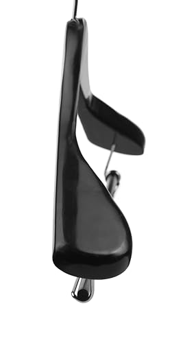 DEILSY™ Black Suit Hangers for Men with Non-Slip Pants Bar & 360° Swivel Hook - Smooth Finish Wooden Coat Hangers, Heavy Duty Wooden Hanger – Pack of 6 - color: Black