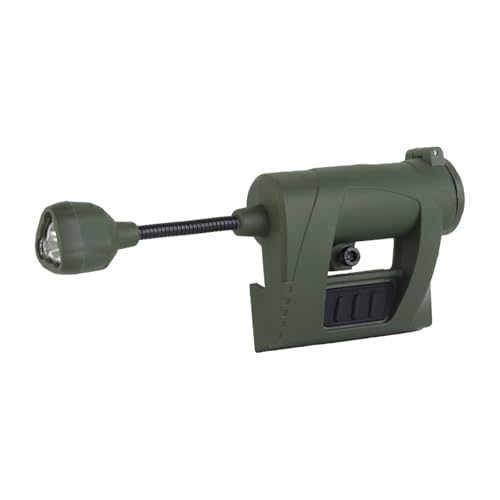 Tactical Airsoft Helmet Light, with IR/Red/Green LED Task Lamp Bendable Survival Compatible with Fast and ARC Rail(Green) - color: Green