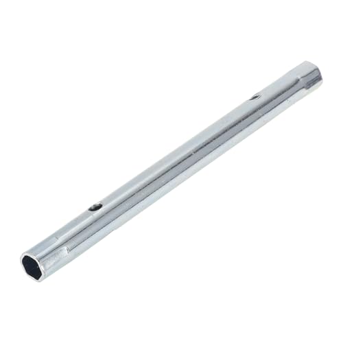 1 Pcs Spark Plug Socket Wrench Durable Spanner Socket Remover 185x15mm Silver Tone High Carbon Steel Hexagon 10mm,11mm for Car Motorcycle Lawn Mower