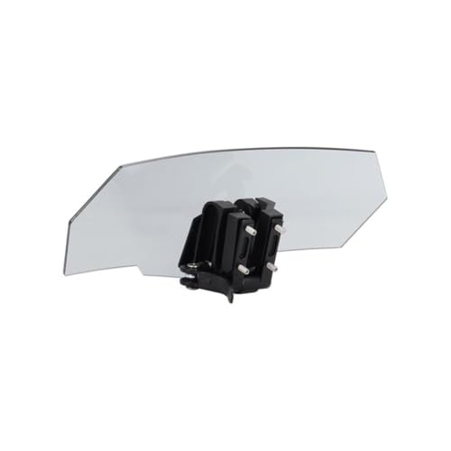 Motorcycle Windshield Extension Adjustable Spoiler Clamp-On Windscreen Deflector Compatible with Universal Models