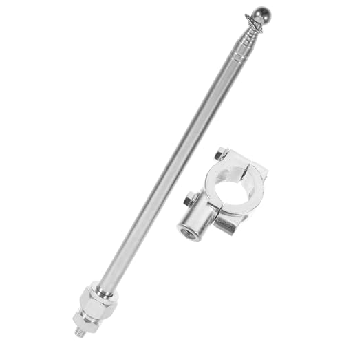 Adjustable Bike Flag Pole, 47in/120cm Retractable Aluminum Alloy Golf Cart Flag Holder, Motorcycle Flagpole Mount Stroller Flagpole for Bicycle Mountain Road Bicycle Atv