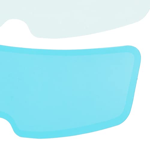 2 Set Motorcycle Rainproof Film, 9.6in Universal Rainproof Helmet Film Transparent Clear Motorcycle Helmet Anti Fog Film Interior Exterior Patch