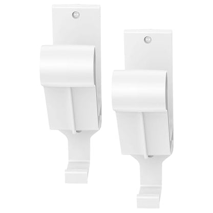 2 Pieces Hard Hat Holder with Hook | Helmet Holder Wall Mount - Motorcycle Helmet Rack,for Storage, Display, Wall, Jacket, Hat, Backpack, Coat, Clothes, Bag, Men - color: White