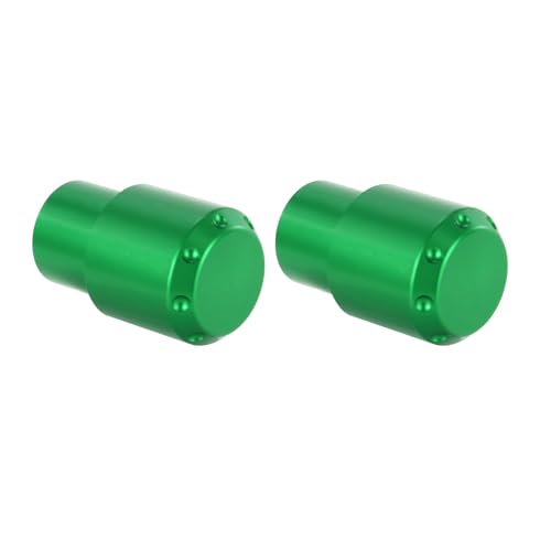 Xitomer Stylish 6061-T6 Aluminum Crash Bar Guard Balls - 4 Color Motorcycle Guardrail End Caps (Green) - color: Green