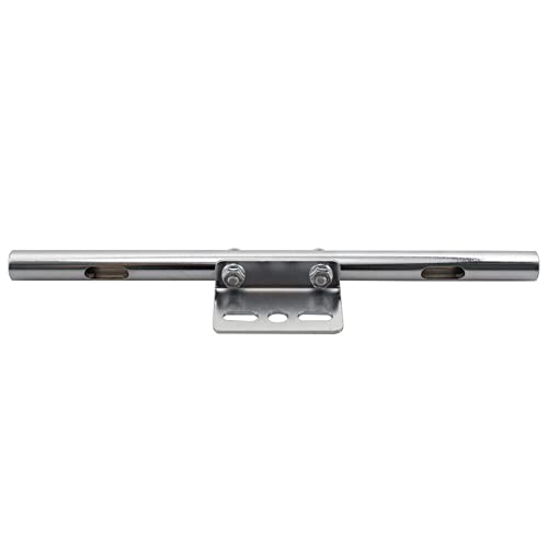 FSFY Metal Steel Front Rear Short Mount Turn Signal Light Tube Bar Bracket for for HONDA for Kawasaki for Yamaha for Suzuki for Harley bikes Touring Chopper Custom Applications, Silver