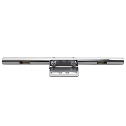 FSFY Metal Steel Front Rear Short Mount Turn Signal Light Tube Bar Bracket for for HONDA for Kawasaki for Yamaha for Suzuki for Harley bikes Touring Chopper Custom Applications, Silver