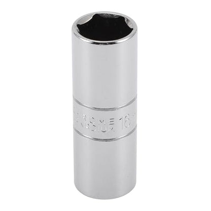 Spark Plug Impact Socket 63mm for Car Motorcycle Dirtbike Repair Hardware Tool CR-V Silver Tone Durable 6 Point 16mm 1/2 Inch Drive