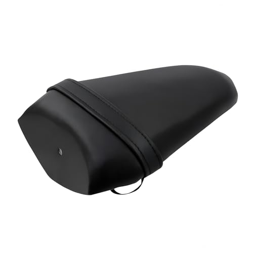 Rear Passenger Pillion Seat Compatible with Yamaha YZF R1 2015-2024, YZF R6 2017-2024, R1S 2016-2018 - Black Motorcycle Tandem Cushion Pad Replacement - size: Yamaha R1 15-22