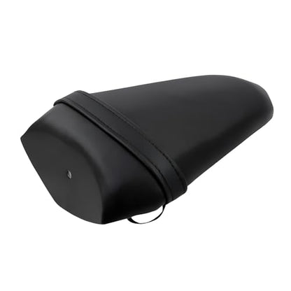 Rear Passenger Pillion Seat Compatible with Yamaha YZF R1 2015-2024, YZF R6 2017-2024, R1S 2016-2018 - Black Motorcycle Tandem Cushion Pad Replacement - size: Yamaha R1 15-22