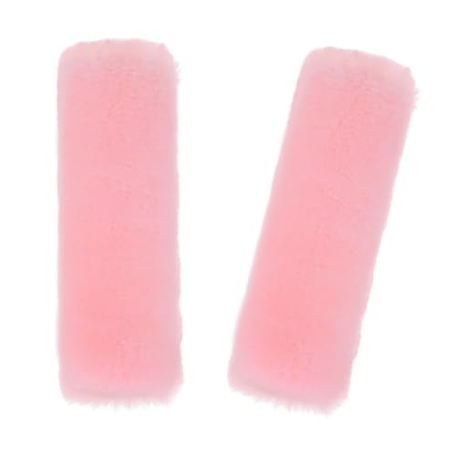 Soft & Cozy Australian Sheepskin Car Seat Belt Covers,2 Pack Fluffy Seatbelt Pads, Genunie Sheepskin Fur Shoulder Straps Cushions for Adults Kids Women and Men (Light Pink) - color: Light Pink